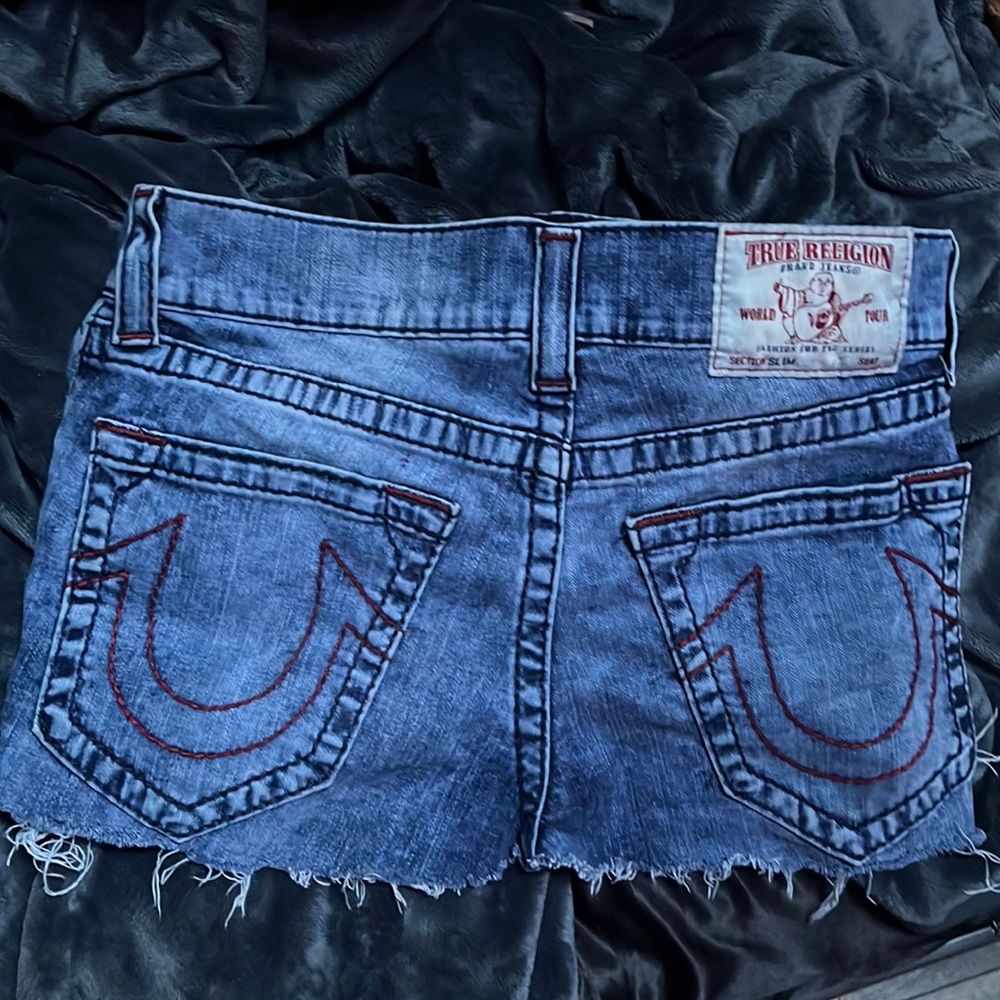 true religion mini skirt